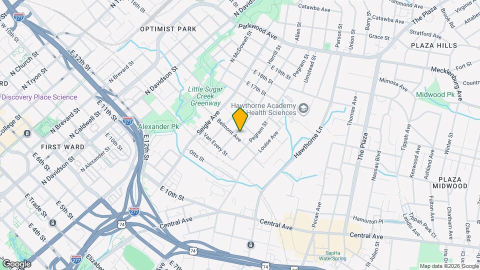 1111 Belmont Ave Map and Location Details