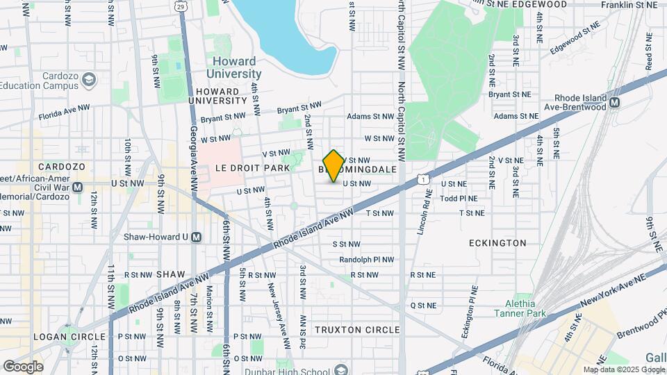 134 U St NW Map and Location Details