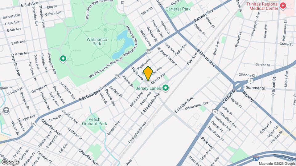 304 Park Ave Map and Location Details