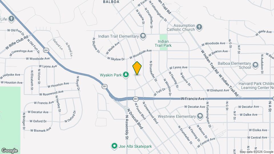 6604 N Greenwood Blvd Map and Location Details