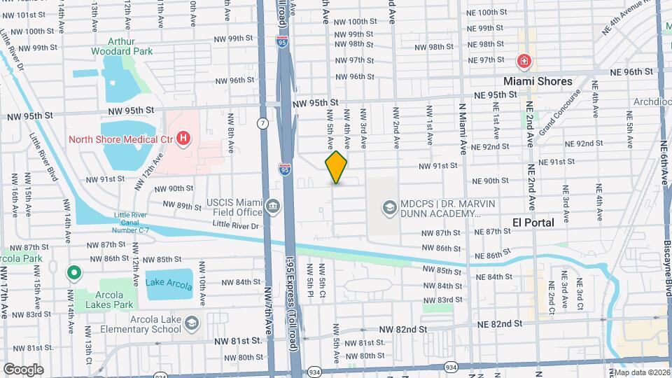490 NW 90th St Map and Location Details