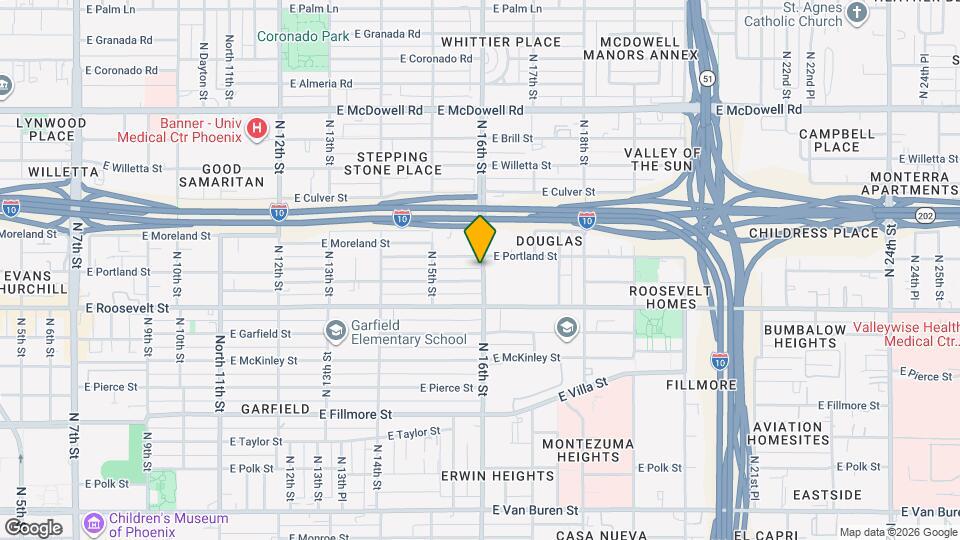 1038 N 16th St Map and Location Details