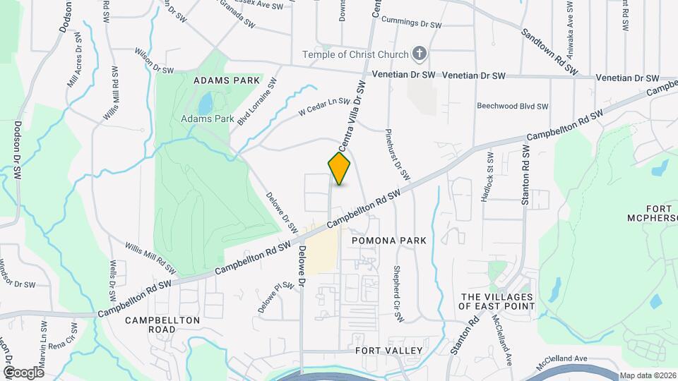1726 Centra Villa Dr SW Map and Location Details