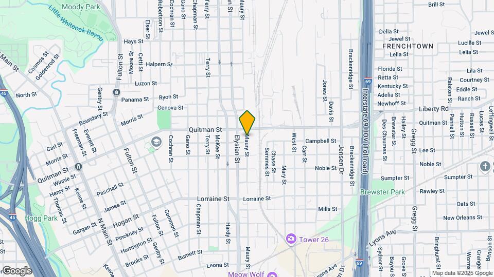 2305 Maury St Map and Location Details
