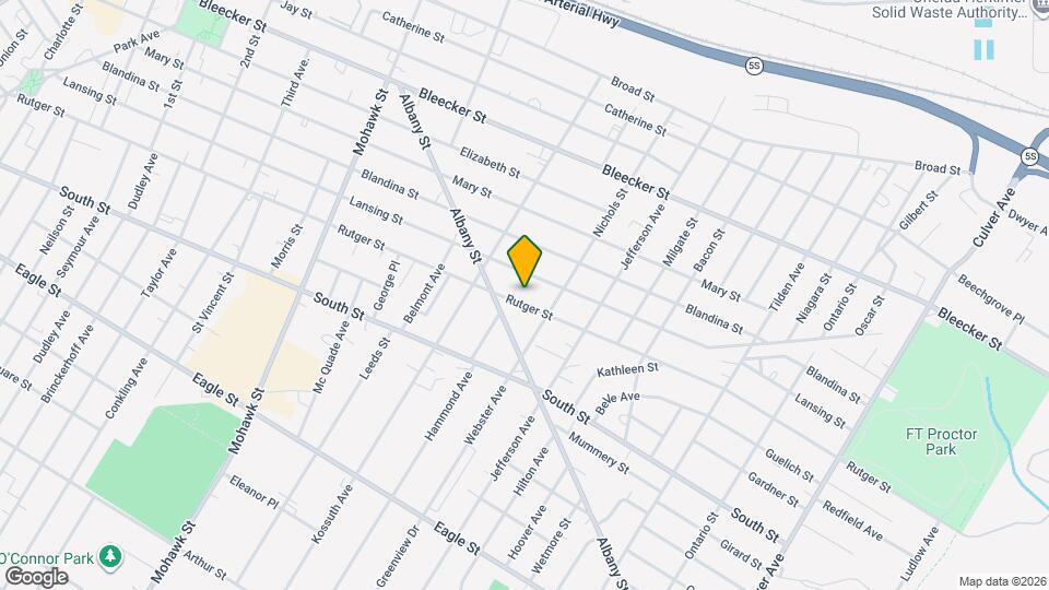 923 Rutger St, Unit Apt 1 Mapa y Detalles de la Ubicación