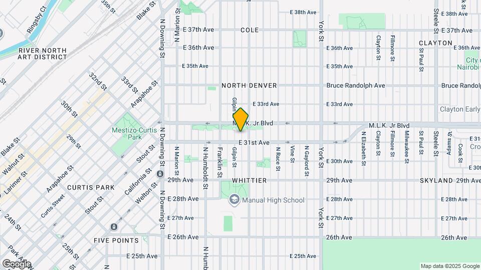 3126 N Gilpin St Map and Location Details