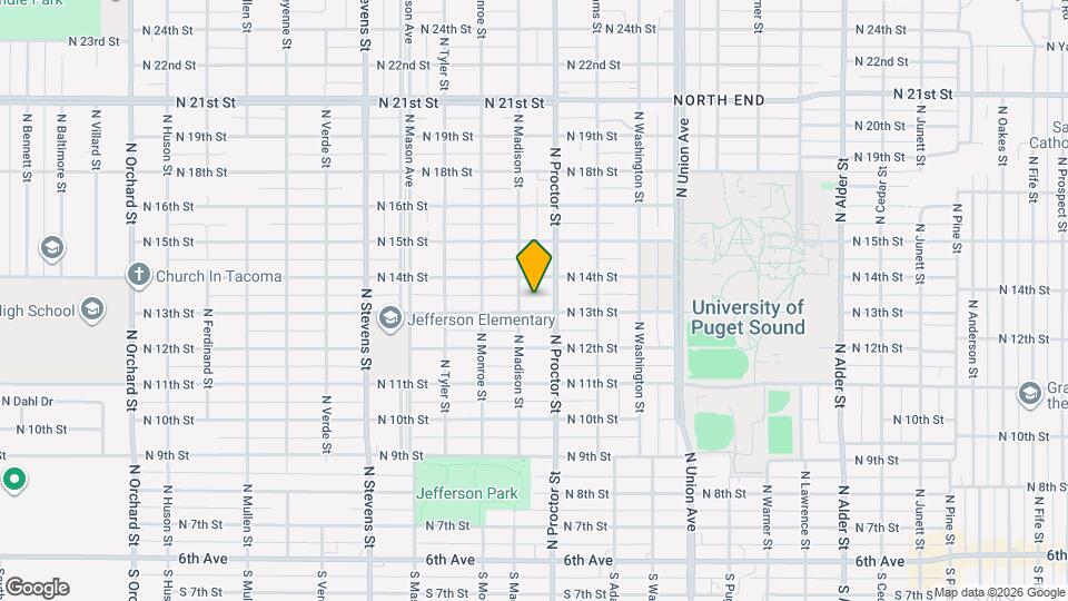 3911 N 13th St Map and Location Details