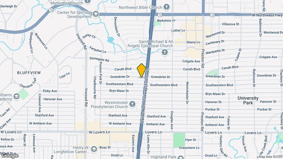 5752 Greenbrier Dr Mapa y Detalles de la Ubicación
