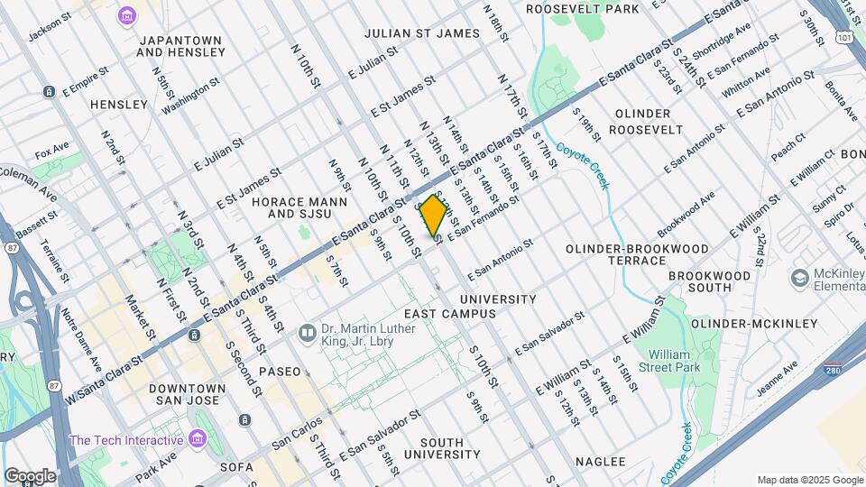 493 E San Fernando St-Unit -1 Map and Location Details