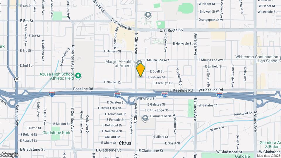 18516 E Petunia St Map and Location Details