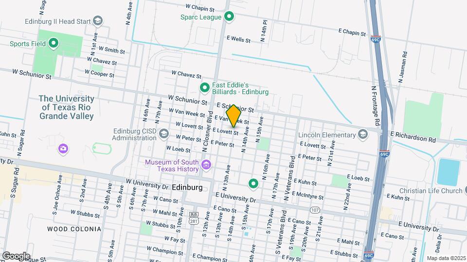 605 N Emerald Ave Map and Location Details