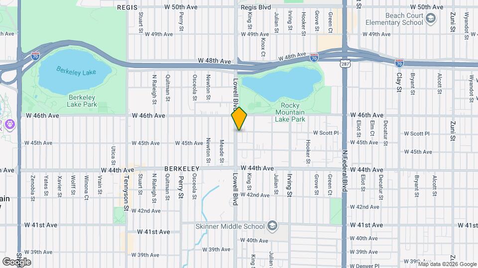 4546 Lowell Blvd Mapa y Detalles de la Ubicación