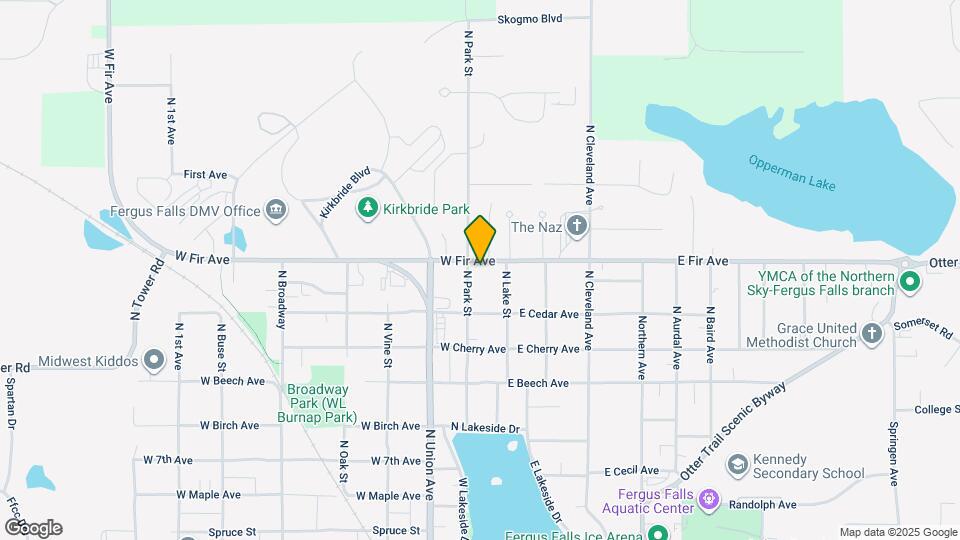 1234 N Park St Map and Location Details