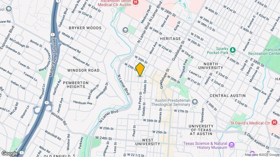 2831 Pearl St Map and Location Details
