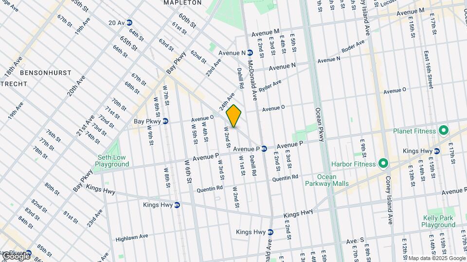 1502 W 1st St Map and Location Details
