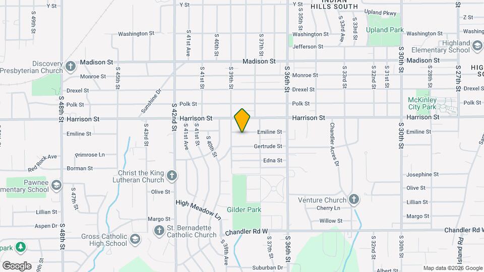 3821 Emiline St Map and Location Details