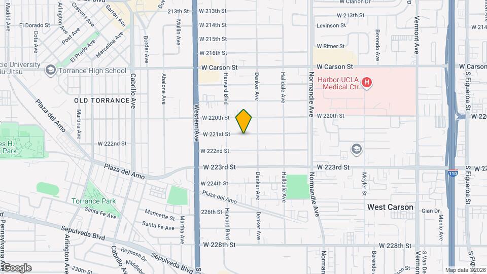 1532 W 221st St Map and Location Details