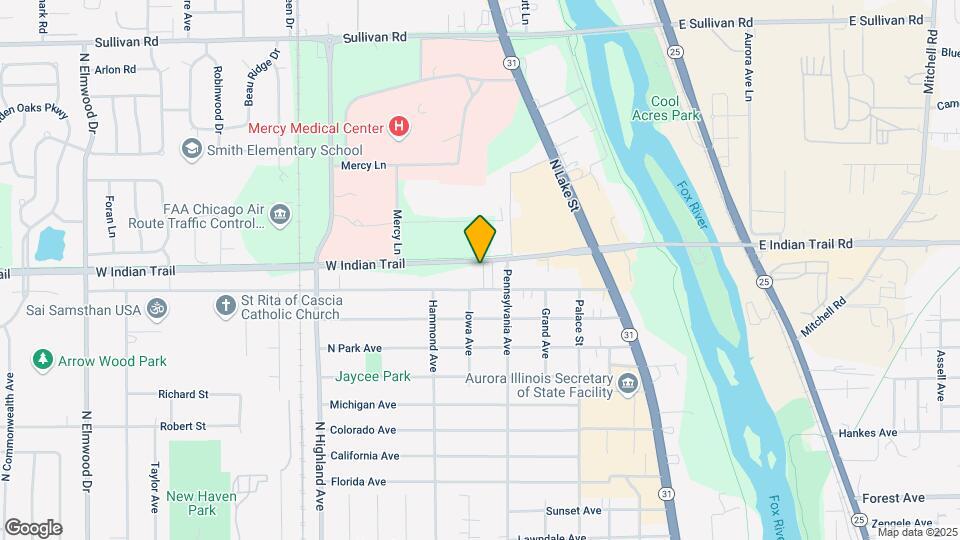384 W Indian Trail Map and Location Details