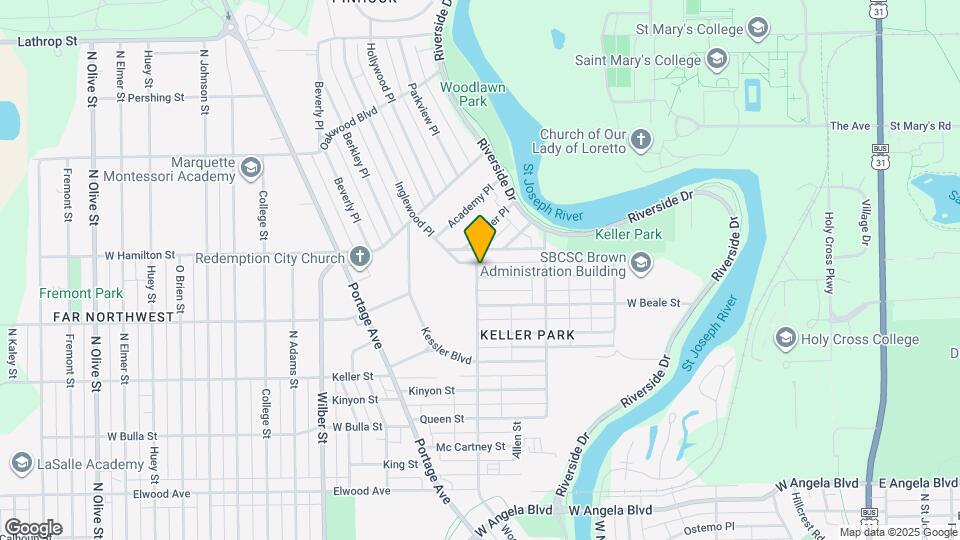 1133 Bryan St Map and Location Details