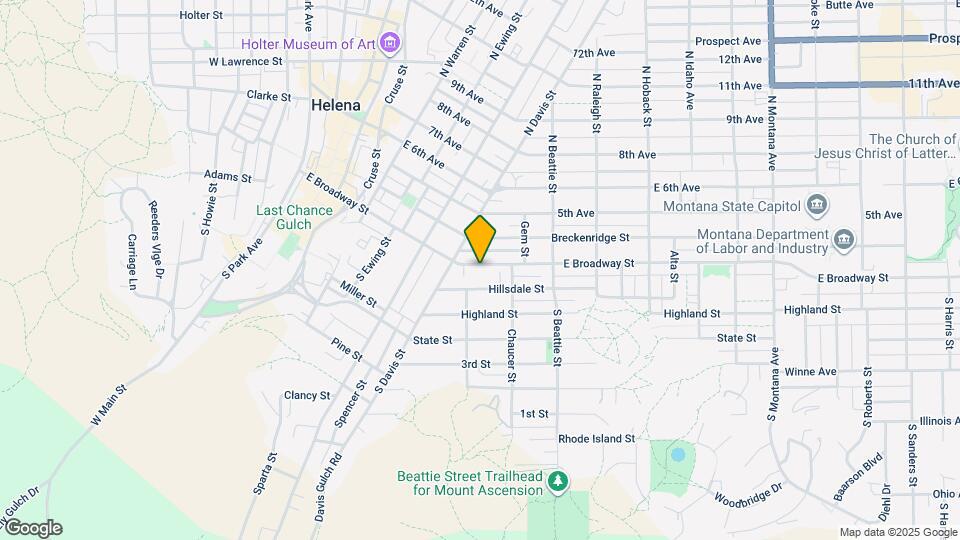 527 E Broadway St Map and Location Details