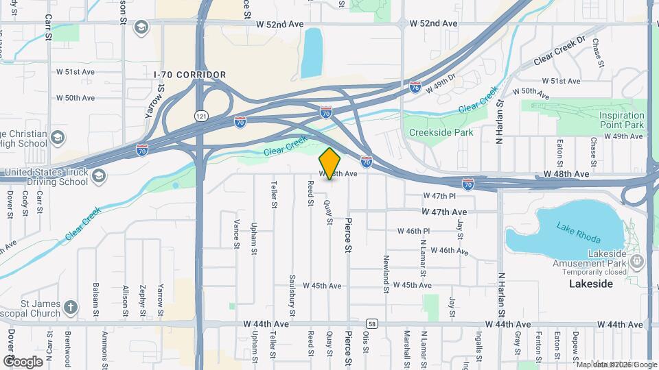 6916 W 48th Ave Map and Location Details