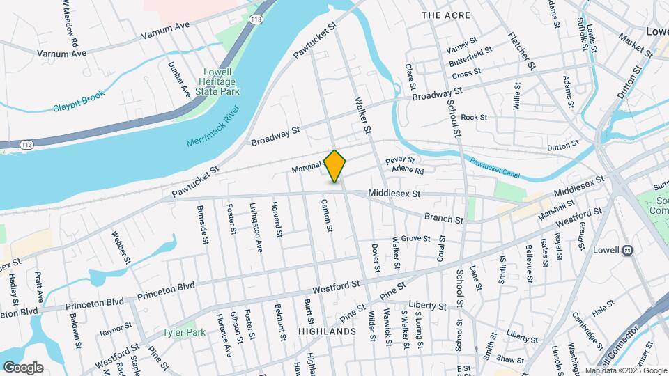 1149 Middlesex St Mapa y Detalles de la Ubicación