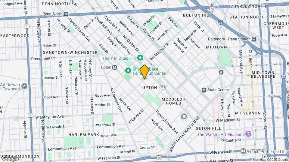525 Mosher St Map and Location Details