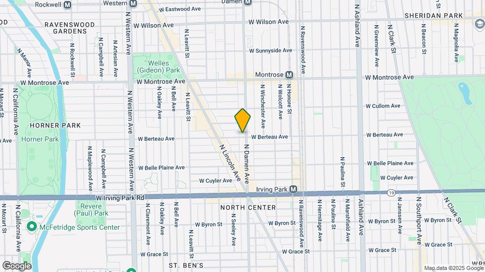 4200 N Damen Ave Map and Location Details