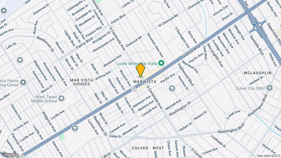 3793 S Centinela Ave Map and Location Details