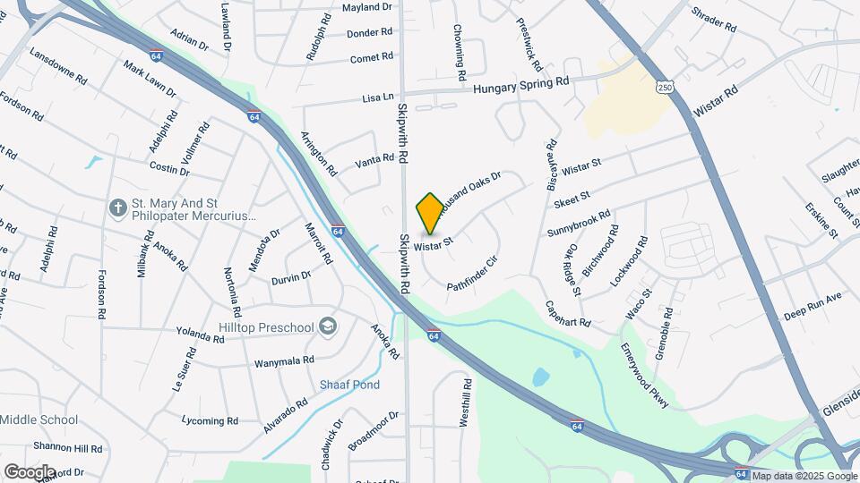2301 Thousand Oaks Dr Map and Location Details