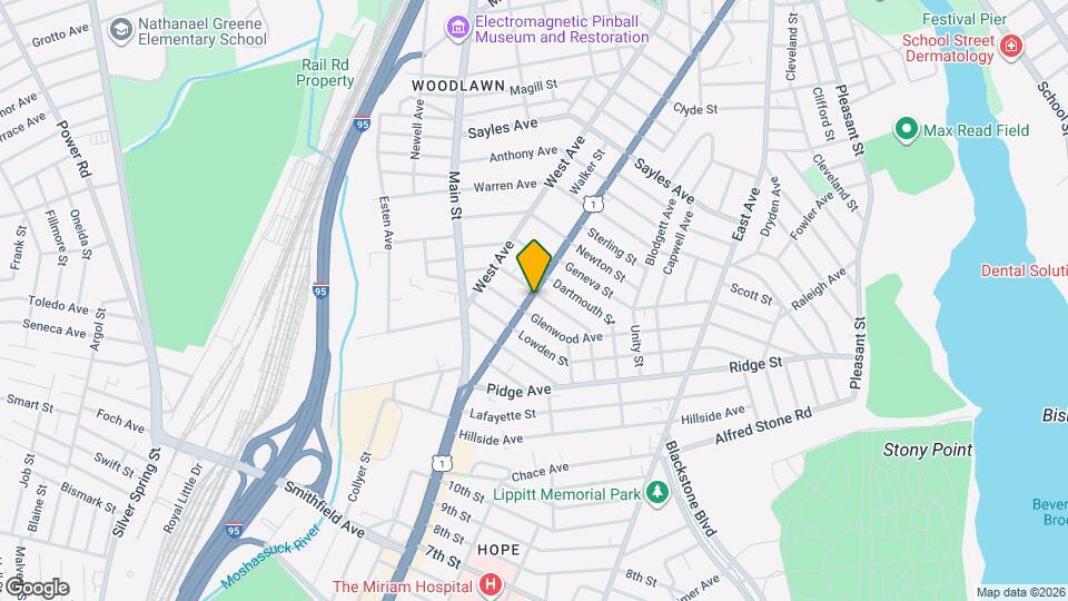 508 Pawtucket Ave, Unit 508 Pawtucket Ave #3F Mapa y Detalles de la Ubicación