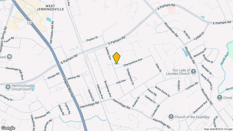8603 Ackley Ave Map and Location Details