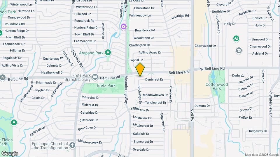 7611 Dentcrest Dr Map and Location Details