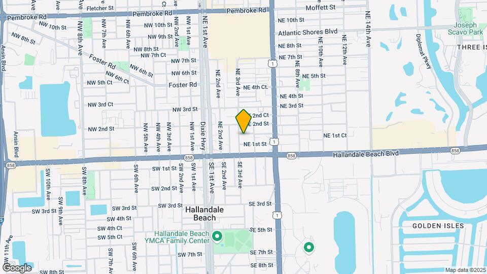 300 NE 1st Ct Map and Location Details