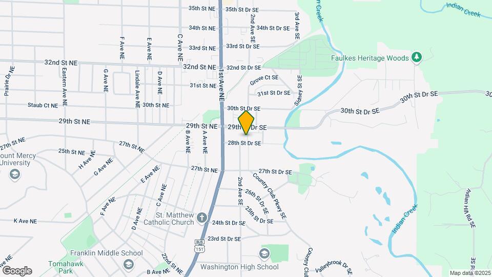 208 28th St Dr SE Map and Location Details