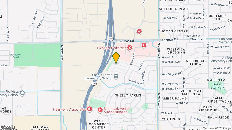 9449 W Jamestown Rd Map and Location Details