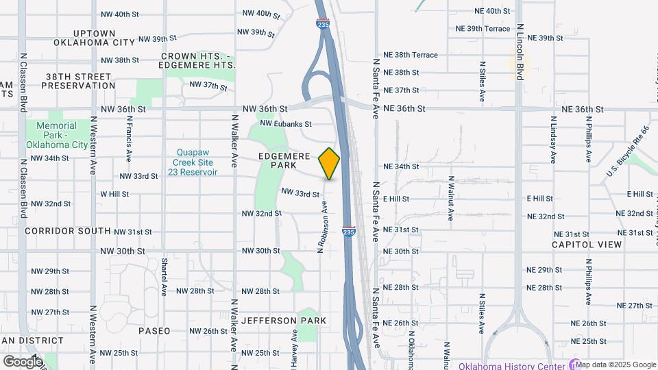 3412-3500 N Robinson Map and Location Details