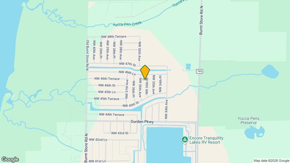 4536 NW 35th Pl Map and Location Details