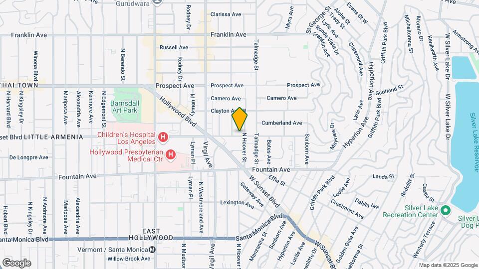 1501 Hoover St Map and Location Details