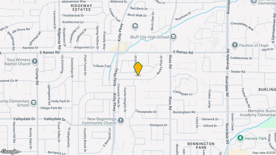 6556 Rocky Park Dr Map and Location Details