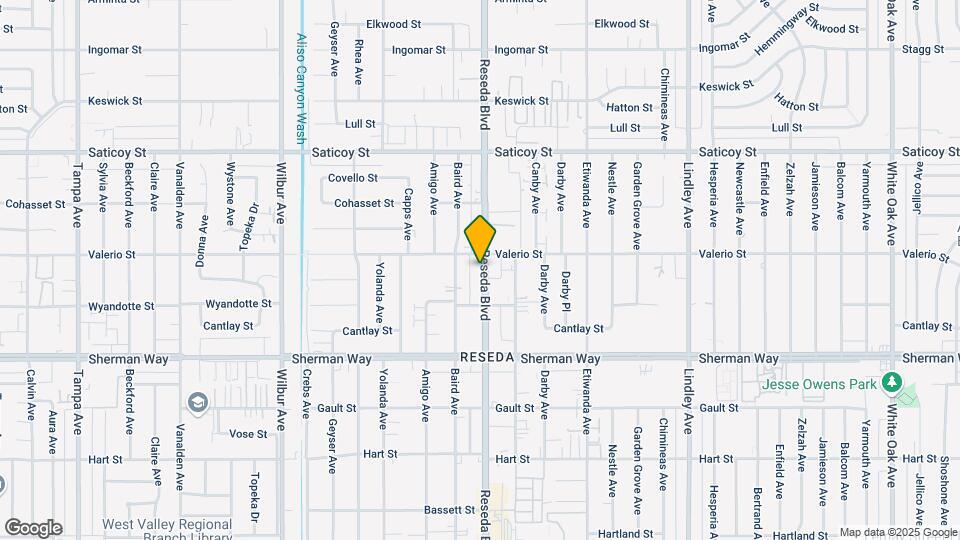 7343 Reseda Blvd Map and Location Details