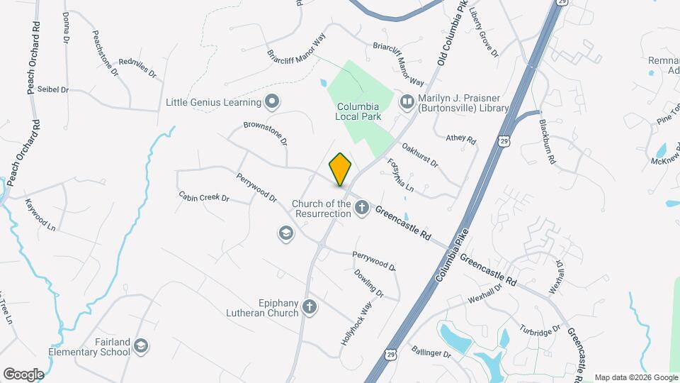 3213 Greencastle Rd Map and Location Details