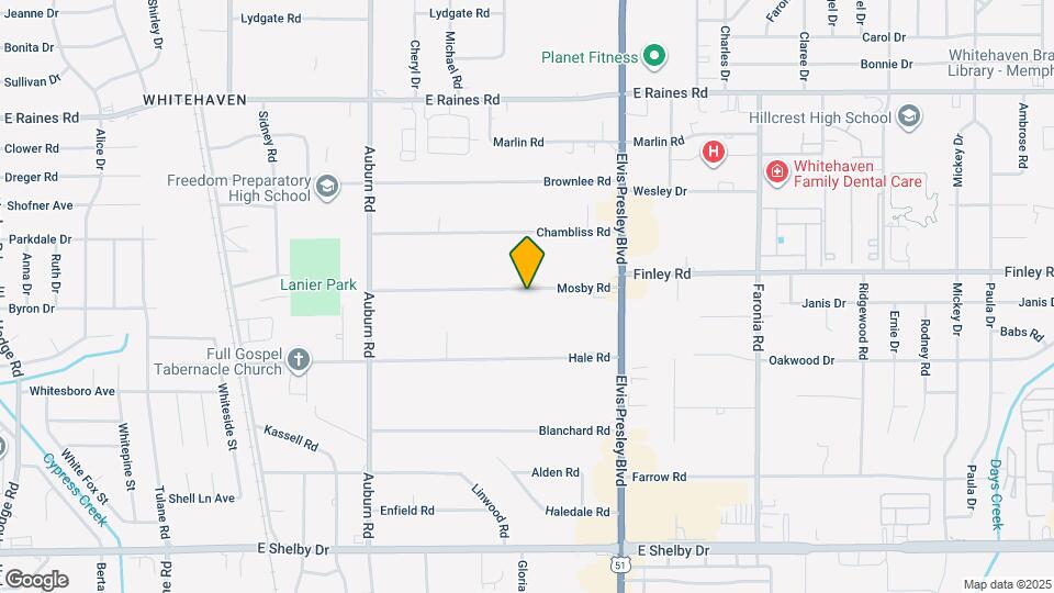 1051 Mosby Rd Map and Location Details