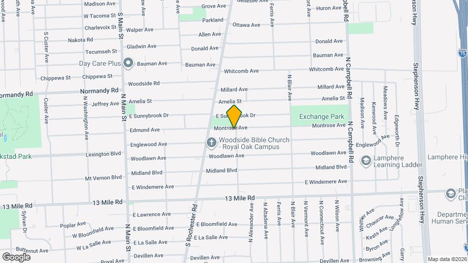 624 Montrose Ave Map and Location Details