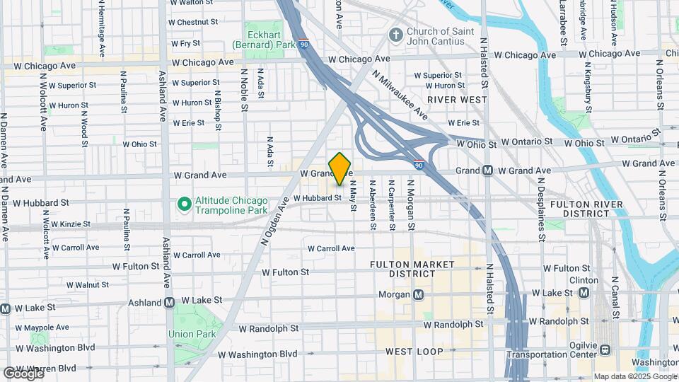 1146 W Hubbard St Map and Location Details