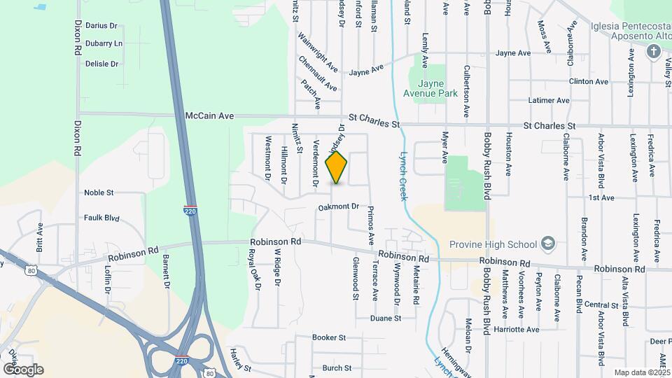 734 Lindsey Dr Map and Location Details