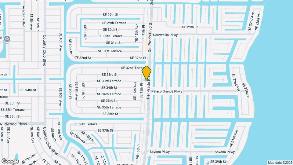 3318 Del Prado Blvd S Map and Location Details