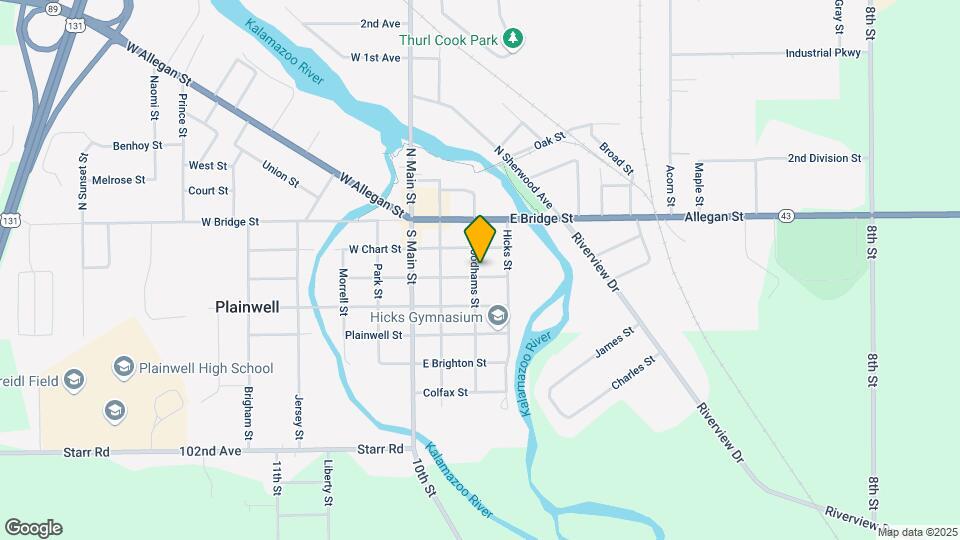 221 S Woodhams St-Unit -221 S Woodhams St, Plainwell, MI 49080 Map and Location Details