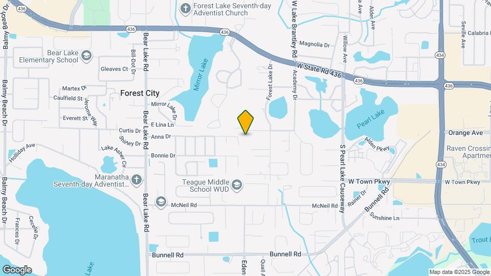 1277 W Forest Lake Dr Map and Location Details