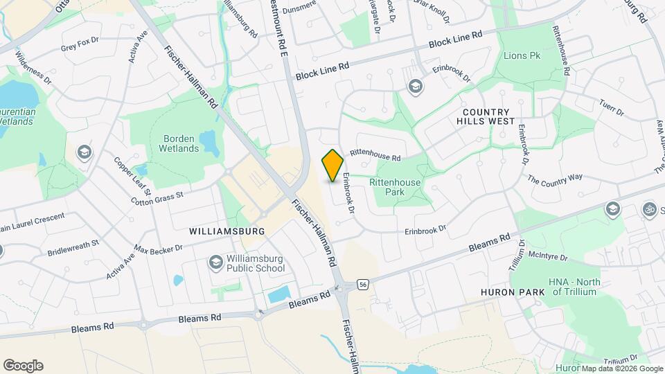 41 Ridgeway Crescent Map and Location Details